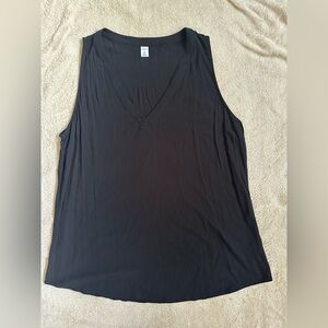 Old Navy Black Sleeveless Relaxed Tank Top Size XL Tall